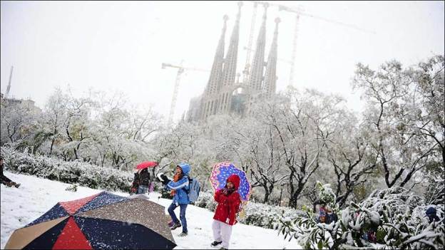 lutter contre le froid neige Barcelone acheter immobilier espagne